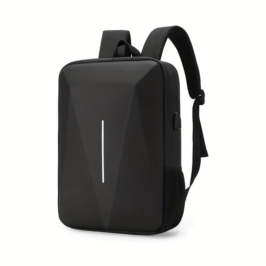 Durable Build, Business Style Laptop Backpack with Anti-Theft Design, Adjustable Shoulder Straps, Multiple Compartments, Zipper Closure & PVC Lining - Black, Secure Laptop Storage | Sleek Backpack Design | Sturdy Zipper Closu
