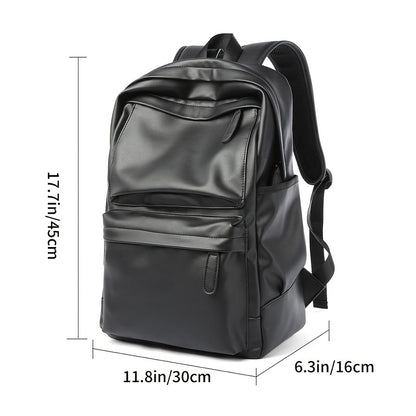 Men Backpack Pu Fashion Travel Bag Casual 39.62 cm laptop backpack