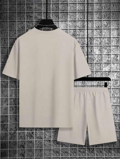 Men'S Casual Sportswear Set, Trendy And Versatile Two-Piece Outfit.