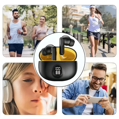 2025 New Model of Wireless Earphones with LED Battery Display, Long-Lasting Battery Life, and High-Fidelity Sound Quality That Feels Like a Music Feast. They Provide a Comfortable and Stylish Earbud Experience, Available in T