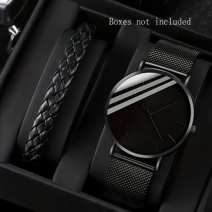 A Quartz Men'S Watch Plus an Accessory.