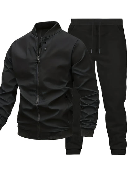 Sports Suit Men'S Spring and Autumn Casual Jacket Set with Matching Men'S Wear
