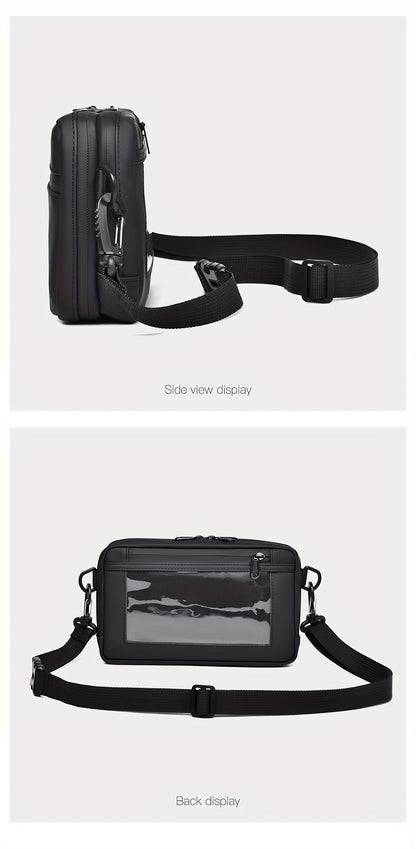 WEIXIER Unisex Fashion Messenger Bag, Shoulder Satchel with Detachable Strap, Polyester Lined, Business Briefcase for Commuting & Outdoor, Ideal Gift for Husband Or Boyfriend
