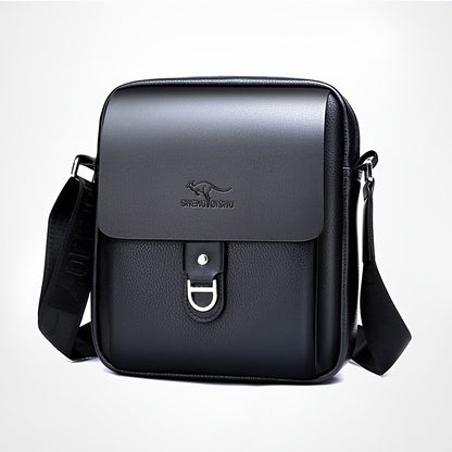 Men'S Stylish Brown Crossbody Bag with Adjustable Strap - Large Capacity, Multi-Compartment Design, Perfect for Commuting, Travel, and Everyday Use, Travel Bag