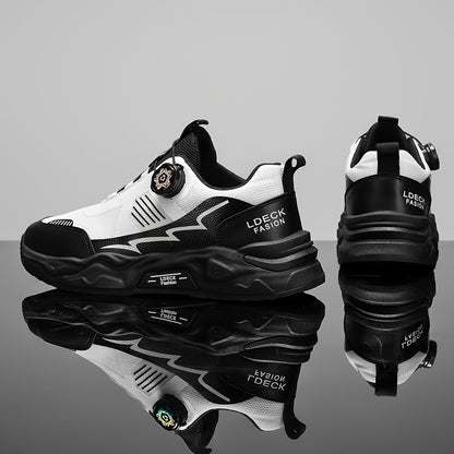 2025 Men'S Slip-Resistant Durable Fashionable Comfortable Height-Increasing Casual Skate Shoes, Low Top Round Toe Lace-Up with Fabric Inner & PVC Sole for All Seasons, Street Style Casual Footwear | Modern Look Sneakers | Dur