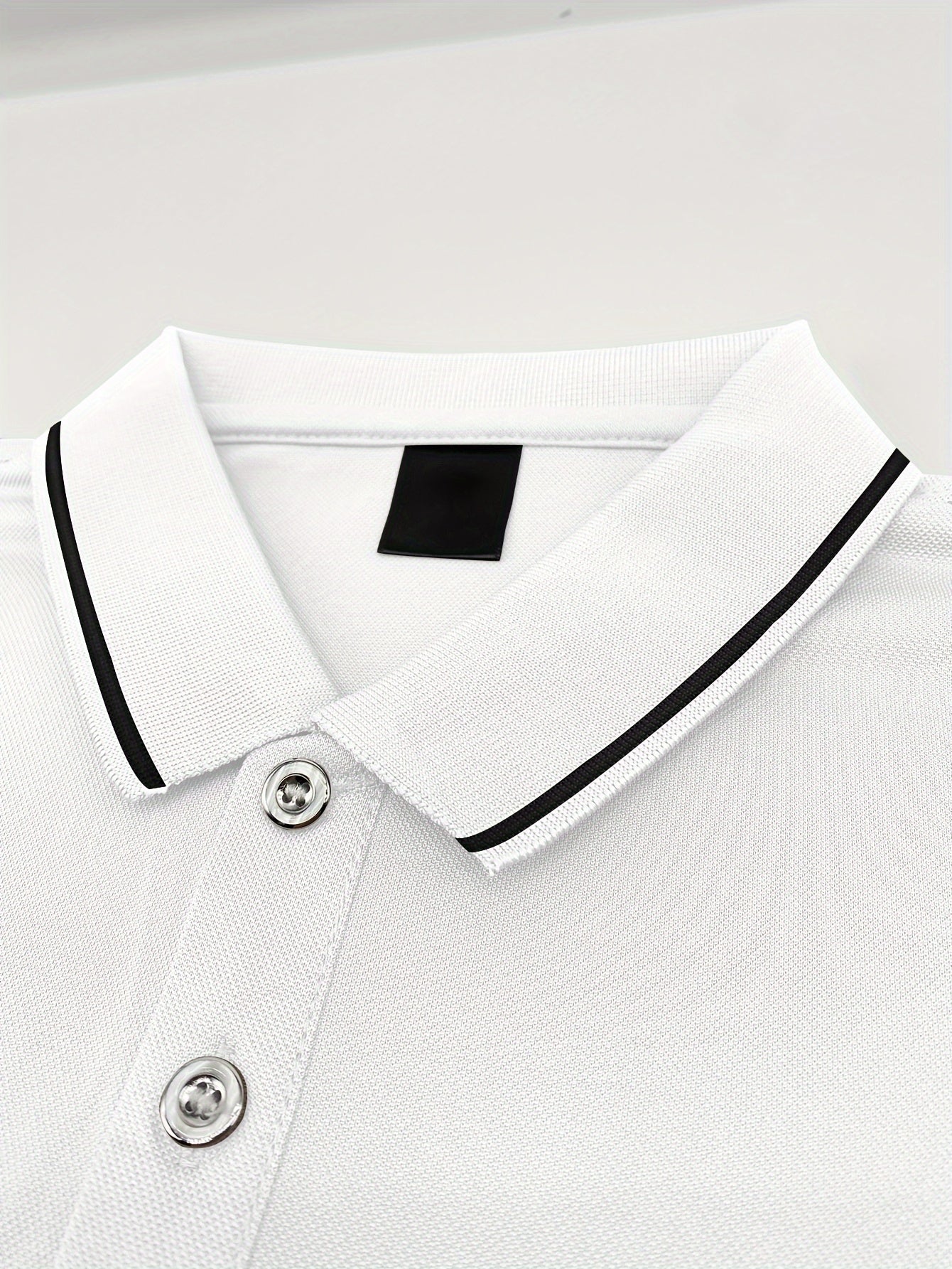 Pearson OBM Men'S Classic Breathable Knit Polyester Polo Shirt - Casual Style, Solid Color, Regular Fit with Slight Stretch, Summer Collared Top with Button Detail