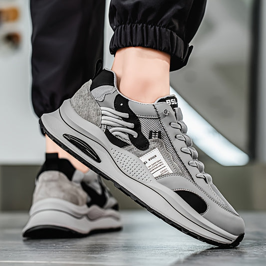 Popular New Fashionable Thick-Soled Sports Shoes for Men, Breathable, Wear-Resistant, Non-Slip, Lightweight Running Shoes, Casual Versatile