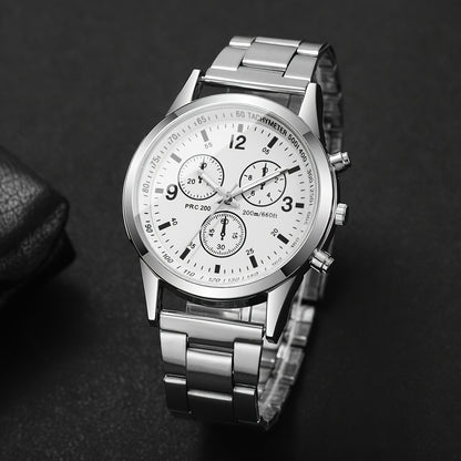 1pc/set Men'S Casual Round Zinc Alloy Quartz Watch, Non-rechargeable Button Battery (Diameter＜20mm), with Digital Dial, for Business