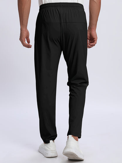 Men's sports trousers that absorb moisture and sweat, keep you dry and breathable, with pockets and drawstrings, zipper details, soft and comfortable soft-touch Men's jogging pants, lightweight and durable sports trousers, cl