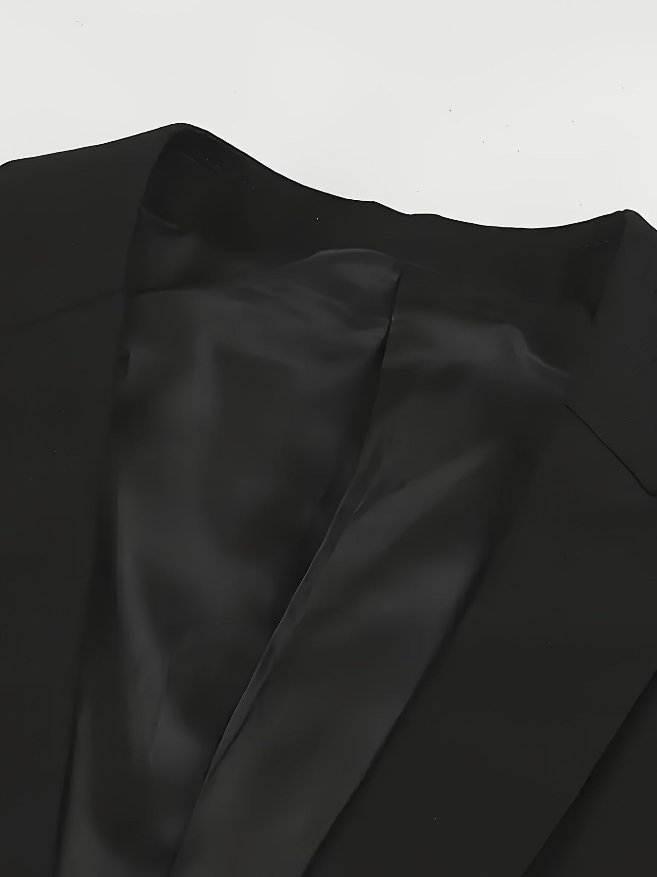 Men'S Casual Work Suit Polyester Solid Color Lapel Button Regular Fit Woven Pants and Jacket for Spring/Summer