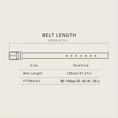Oval Eagle Large Buckle Belt, Embossed PU Leather Belt, Men's Belt, Ideal choice for Gifts