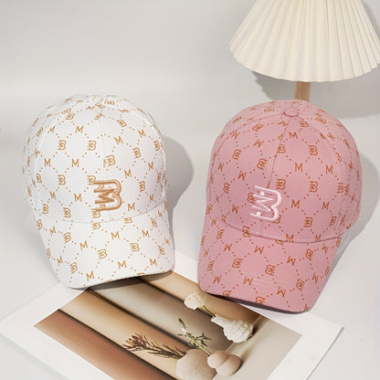 2pcs Baseball Caps for Women & Men - Beige/Black/ Pink/, Adjustable Snapback Closure, Breathable Hats for Sports, Outdoor, Parties - Unisex Sun Hats for Everyday & Formal Events, Baseball Hat, Summer Headwear, Stylish Snapbac