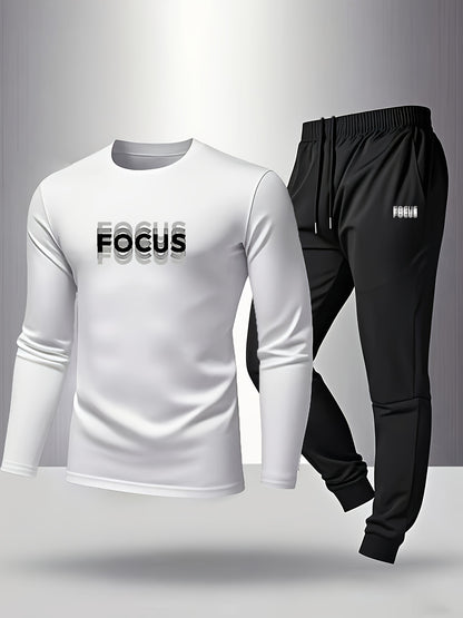 Men's Casual Comfortable Breathable Printed Loungewear Pants Set
