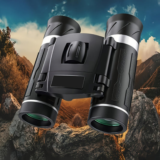 1pc 10X Upgraded HD Portable Zoom Binoculars, Folding Performance Telescopes, Long Range Powerful Binoculars, for Outdoor Tourism and Camping