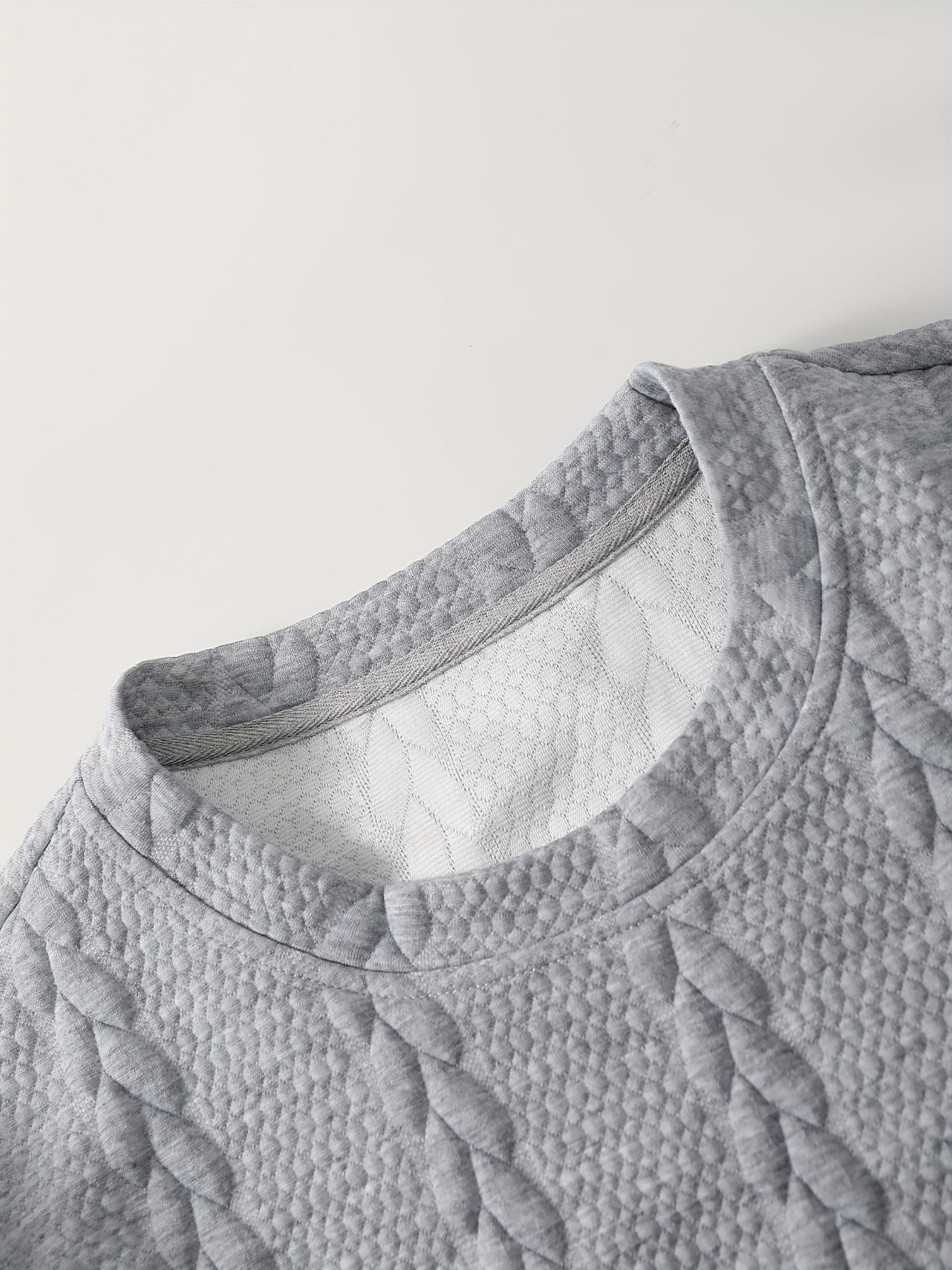 Men'S Casual Short Sleeve T-Shirt and Shorts Set - Knit, Light Gray, Two-Piece, All-Season Comfort, Drawstring Waist, Casual Style, Allseason Comfortwear | Casual Style Set | Knit Texture, Thick