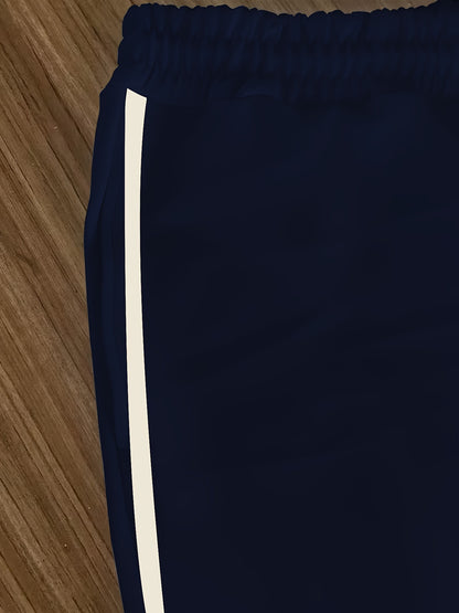 Men's Casual Digital Print Hoodie & Sweatpants Set - Polyester, Machine Washable, Perfect for Spring/Fall Outings