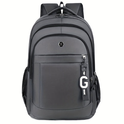 Men's Stylish Large Capacity Backpack - Black, Business & Travel Ready with Multiple Compartments, Durable Lightweight Design, Perfect for Daily Commute & Computer Use, Backpack for Travel, Highquality Luggage
