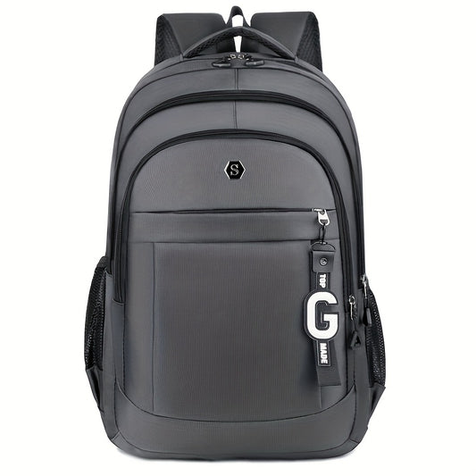 Men's Stylish Large Capacity Backpack - Black, Business & Travel Ready with Multiple Compartments, Durable Lightweight Design, Perfect for Daily Commute & Computer Use, Backpack for Travel, Highquality Luggage