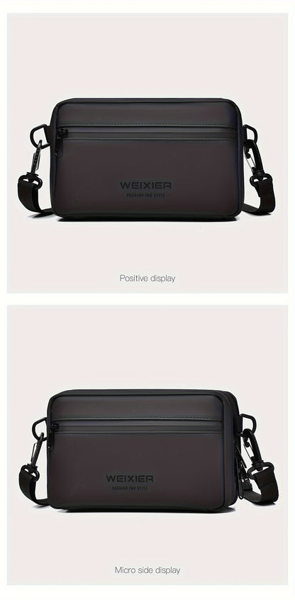 WEIXIER Unisex Fashion Messenger Bag, Shoulder Satchel with Detachable Strap, Polyester Lined, Business Briefcase for Commuting & Outdoor, Ideal Gift for Husband Or Boyfriend