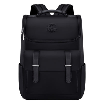 Men'S Large Capacity Laptop Backpack - Soft Shell, Durable & Easy to Clean, Multi-Functional Casual Business Travel Bag with Zipper Closure, Hand Washable, Commute Essentials | Casual Style | Zippered Closure