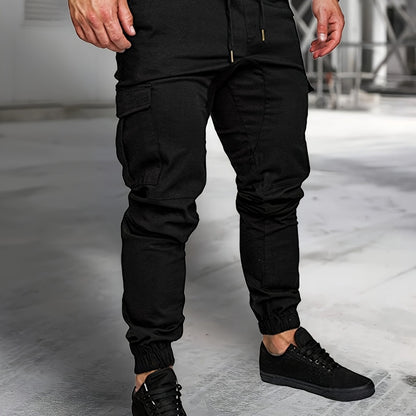 Men's Cargo Pants Outdoor Hiking Multi-Pocket Utility Long Trousers, Casual Style, For All Seasons