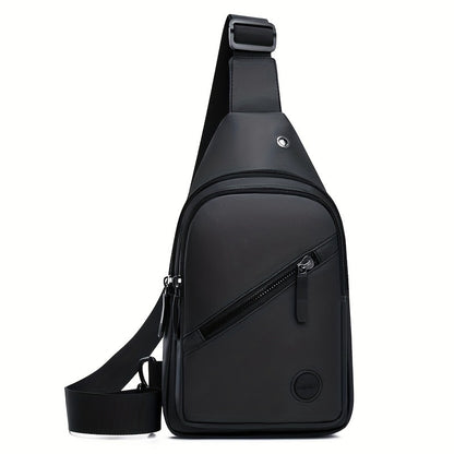 Stylish Men's Chest Bag Multifunctional Student Crossbody Bag Daily Commuting Trendy Versatile Shoulder Bag Outdoor Sports Bag Riding Small Backpack