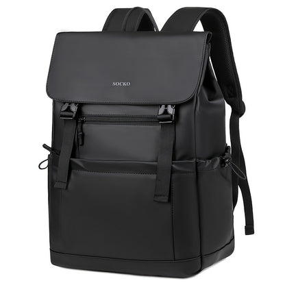 Stylish Men's Large Capacity Backpack - Perfect for Daily Commute, Business Travel & Casual Outings | Durable Fabric, No Battery Required