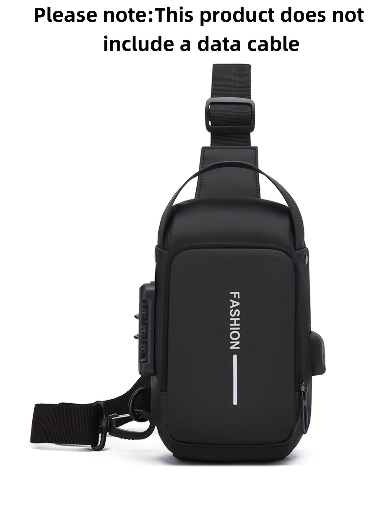 Men'S Crossbody Bag with Password Lock, Anti-Theft Chest Bag, Trendy Casual Sports Shoulder Bag, Large Capacity Crossbody Men'S Bag, Daily Commuting Shoulder Bag