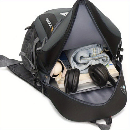 35L Large Capacity Hiking Backpack - Durable Polyester, Adjustable Shoulder Straps, Multiple Compartments for Camping, Travel & Outdoor Adventures - Ideal Gift for Hikers, Backpacking Gear