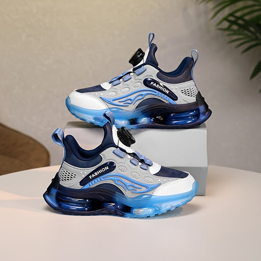 New Youngsters's Fashion Casual Sports Shoes Outdoor Running Shoes with Rotating Buttons and Soft Soles