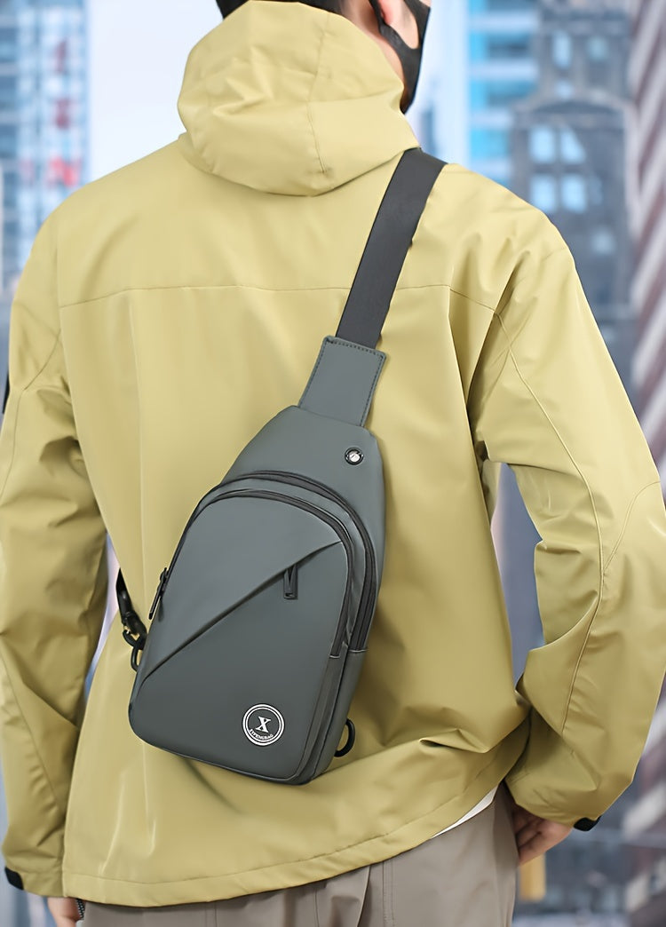 Men'S Chest Bag with Large Capacity, Stylish Crossbody Bag That Allows for Versatile Carrying Options, Perfect for Outdoor Sports And Travel.