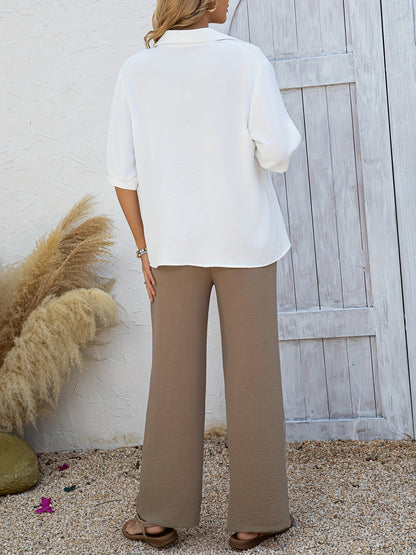 Women's Casual Summer 3pcs Pants Set