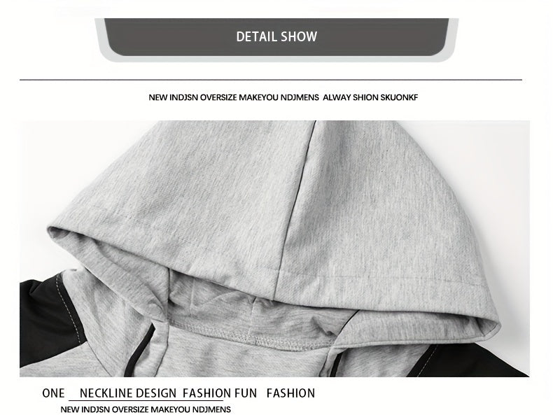 Men's Hooded Sweatshirt Set - 2024 New Autumn Casual Sporty Long Sleeve Outfit for Men