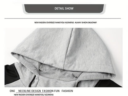 Men's Hooded Sweatshirt Set - 2024 New Autumn Casual Sporty Long Sleeve Outfit for Men
