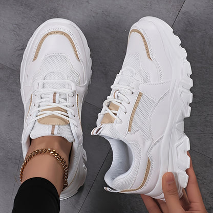 Lumirest Women'S Sports Shoes, Lightweight And Stylish, Casual And Fashionable Women'S Shoes, Lace-Up And Comfortable Outdoor Walking Shoes, Women'S Running Shoes, Non-Slip And Wear-Resistant Thick Soles
