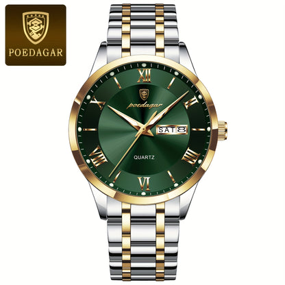 POEDAGAR new trend leisure elegant simple ladies watch new design luminous calendar stainless steel quartz lady wristwatch.
