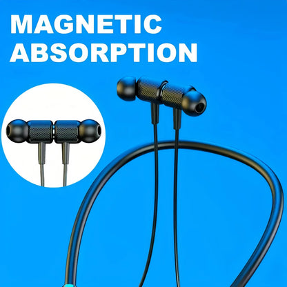 Wireless Neckband Headphones, Wireless 5.3, High-Capacity, Ultra-Long Battery Life, with Microphone for Noise Cancelling Clear Calls, In-Ear Earbuds Earphones, Booming Sound, for Sports Running Music Workout Gym, for Samsung