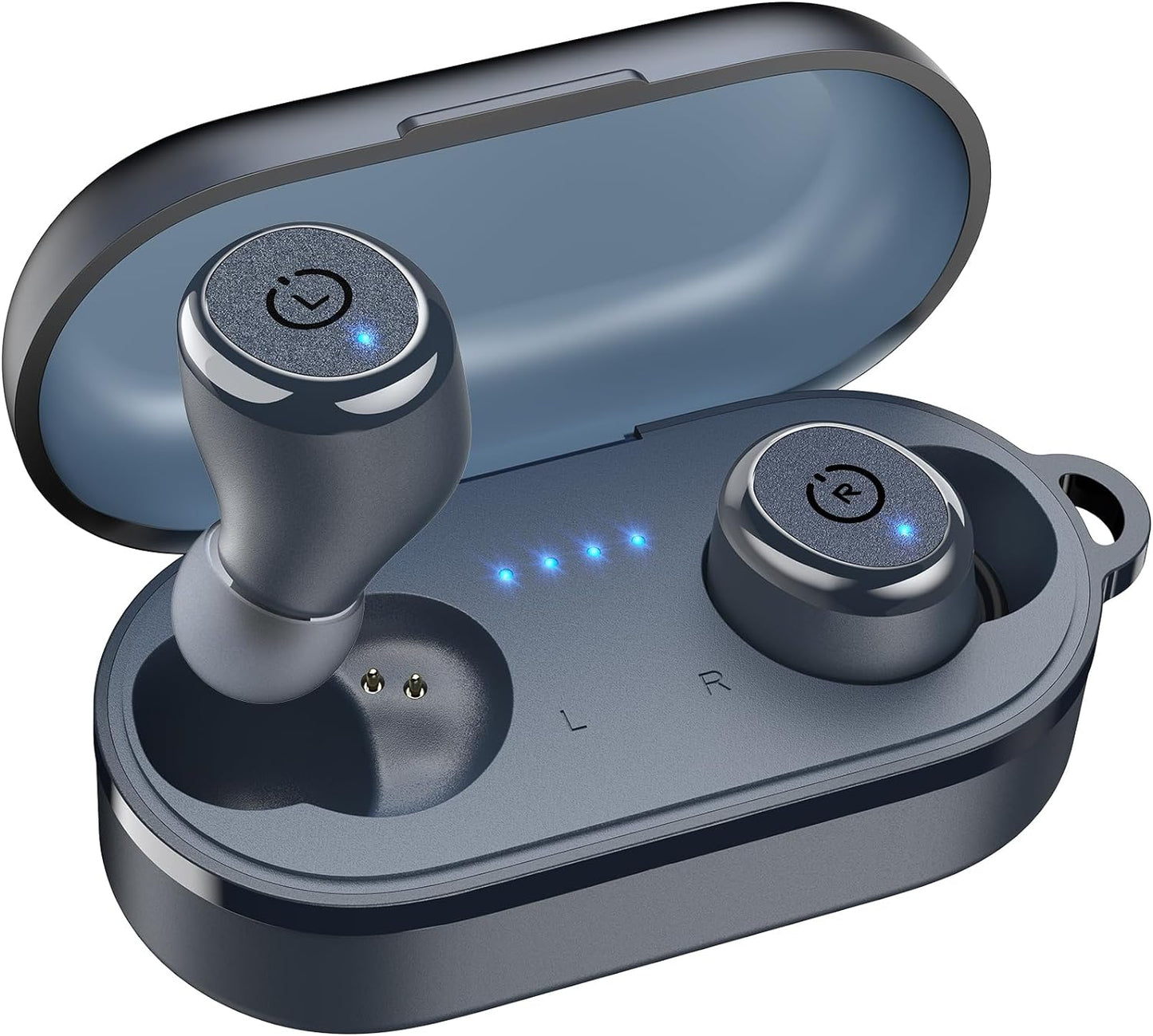 TOZO T10 (Classic Edition) Bluetooth 5.3 Wireless Earbuds with Wireless Charging Case IPX8 Waterproof Stereo Headphones in Ear Built in Mic Headset Premium Sound with Deep Bass, 32 Preset Eqs via APP