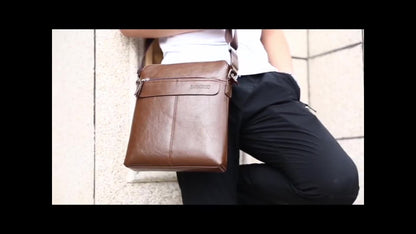 2pcs/set Men's Simple Business Shoulder Bag Crossbody Bag Portable Zipper Clutch Bag Gift For Men Father's Day Gift