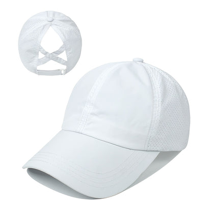 1x Summer Ponytail Baseball Cap, Women's Sports Hat Camping Hat Hiking Hat Christmas Gift