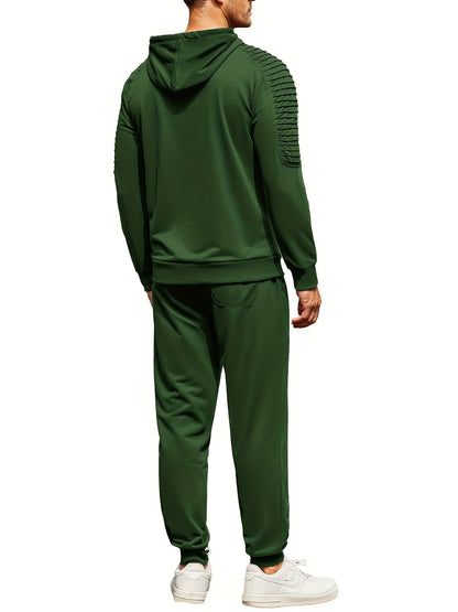 Men's Tracksuit 2 Piece Pullover Hoodie Sweatsuit Sets Casual Jogging Athletic Suits With Drawstring