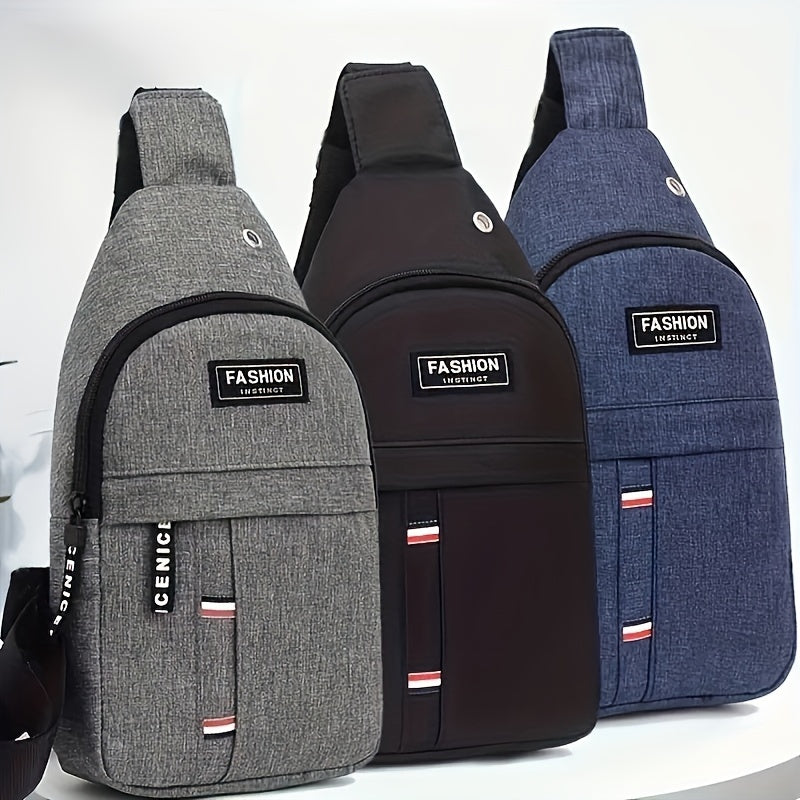 Men'S Canvas Backpack, Black, Multi-Compartment, Adjustable Straps, Woven, Spiked Details, Daily Commute Style, Hand Washable, Uncharged, for Travel & Everyday Use