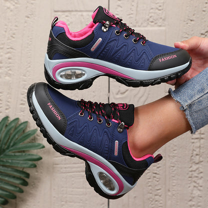 Women'S Athletic Sneakers, Thick Sole Soft Sole Fashion Outdoor Hiking Non-slip Casual Walking Shoes