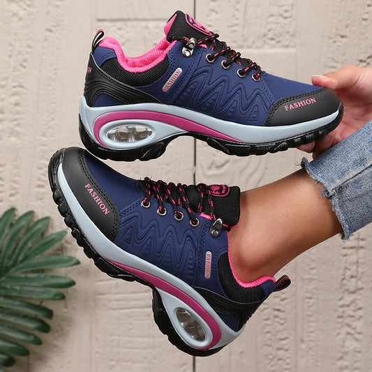 Women'S Athletic Sneakers, Thick Sole Soft Sole Fashion Outdoor Hiking Non-slip Casual Walking Shoes