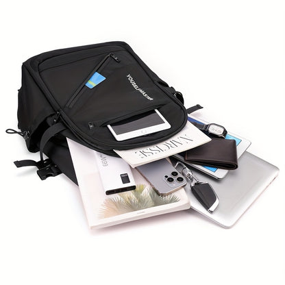 3 sizes to choose from, Men's fashionable short distance travel backpack, convenient multi-functional backpack for business commuting, multiple pockets and large capacity, suitable for storing laptops, suitable for school wor