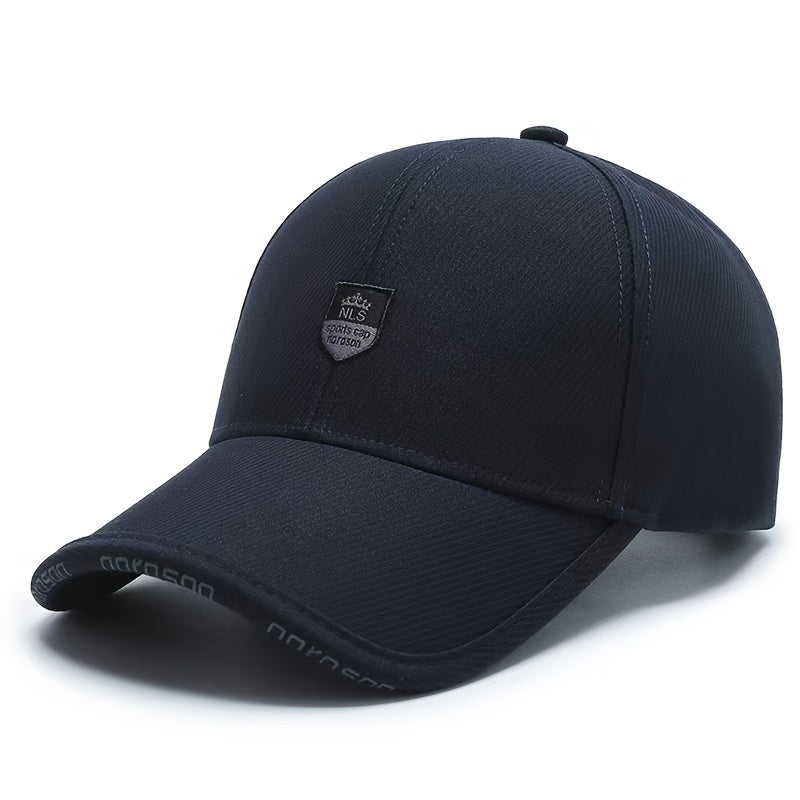 1pc Men'S Baseball Cap, Fantasy Charm Style, Adjustable, Hand Wash, Suitable for Valentine'S Day, Christmas, Spring Festival - Fashionable Versatile Peaked Cap, Suitable for Middle-Aged Peopl