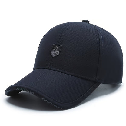 1pc Men'S Baseball Cap, Fantasy Charm Style, Adjustable, Hand Wash, Suitable for Valentine'S Day, Christmas, Spring Festival - Fashionable Versatile Peaked Cap, Suitable for Middle-Aged Peopl