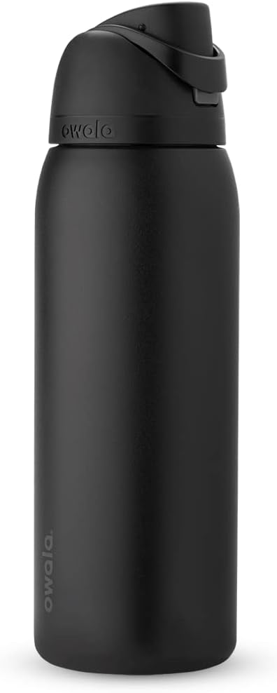 Owala Freesip Insulated Stainless Steel Water Bottle with Straw for Sports, Travel, and School Bpa-Free Sports Water Bottle, 24 Oz, Denim