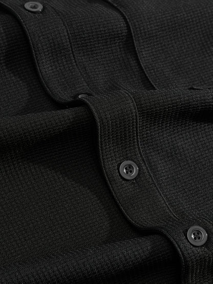 Men'S Two-Piece Set Featuring a Short-Sleeve Cardigan with Pockets And Drawstring Pocket Long Pants, Perfect for a Clean And Comfortable Summer.