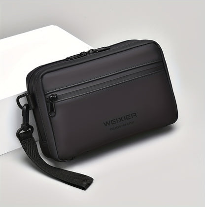 WEIXIER Unisex Fashion Messenger Bag, Shoulder Satchel with Detachable Strap, Polyester Lined, Business Briefcase for Commuting & Outdoor, Ideal Gift for Husband Or Boyfriend